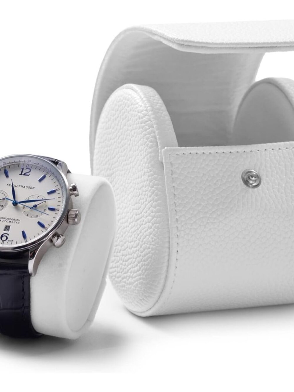 Single Watch Case Portable Travel Watch Roll Box for Women and Men | Handcrafted